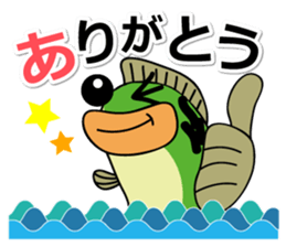 Fishing with everyone. Black bass sticker #1778692