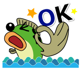 Fishing with everyone. Black bass sticker #1778695