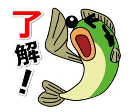 Fishing with everyone. Black bass sticker #1778698