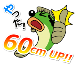 Fishing with everyone. Black bass sticker #1778704