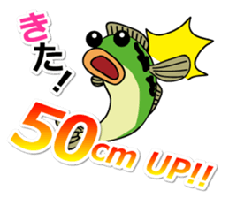 Fishing with everyone. Black bass sticker #1778705