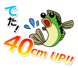 Fishing with everyone. Black bass sticker #1778706