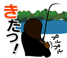 Fishing with everyone. Black bass sticker #1778720