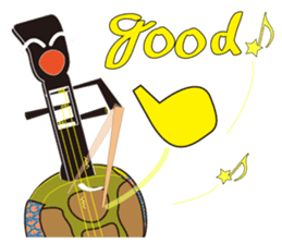 Japanese instruments classic shamin sticker #1778893