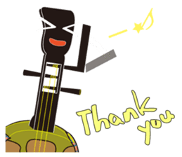 Japanese instruments classic shamin sticker #1778894