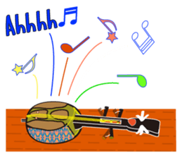 Japanese instruments classic shamin sticker #1778896