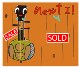 Japanese instruments classic shamin sticker #1778897