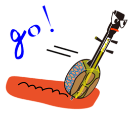 Japanese instruments classic shamin sticker #1778898
