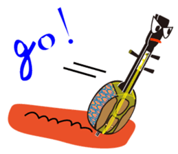 Japanese instruments classic shamin sticker #1778898