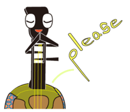 Japanese instruments classic shamin sticker #1778907
