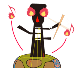 Japanese instruments classic shamin sticker #1778917