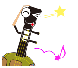 Japanese instruments classic shamin sticker #1778918