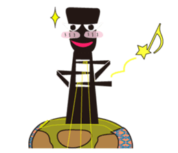 Japanese instruments classic shamin sticker #1778921