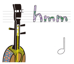 Japanese instruments classic shamin sticker #1778922