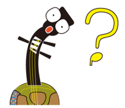 Japanese instruments classic shamin sticker #1778923