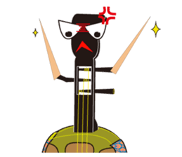 Japanese instruments classic shamin sticker #1778924