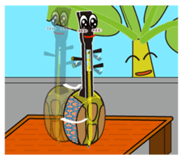 Japanese instruments classic shamin sticker #1778925