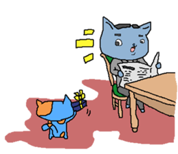 Blue Cats 2 sticker #1780488