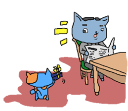 Blue Cats 2 sticker #1780488