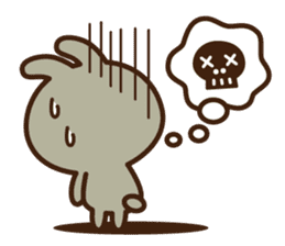 Positive rabbit & Negative rabbit sticker #1780742