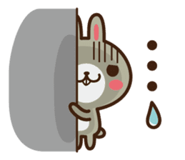 Positive rabbit & Negative rabbit sticker #1780749