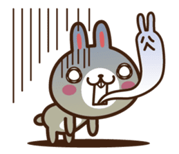 Positive rabbit & Negative rabbit sticker #1780759