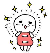 Blood type B sticker sticker #1780837