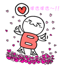 Blood type B sticker sticker #1780841