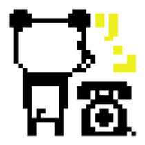Pixel Panda 8bit sticker #1780982
