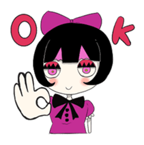Gothic girl&Lolita girl sticker #1781849