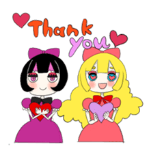 Gothic girl&Lolita girl sticker #1781851