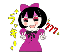 Gothic girl&Lolita girl sticker #1781852