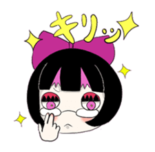 Gothic girl&Lolita girl sticker #1781856