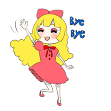 Gothic girl&Lolita girl sticker #1781872