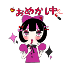 Gothic girl&Lolita girl sticker #1781874