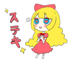 Gothic girl&Lolita girl sticker #1781877