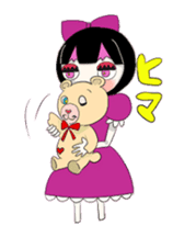 Gothic girl&Lolita girl sticker #1781880