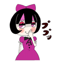 Gothic girl&Lolita girl sticker #1781883