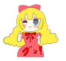 Gothic girl&Lolita girl sticker #1781884