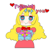 Gothic girl&Lolita girl sticker #1781885