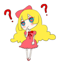 Gothic girl&Lolita girl sticker #1781887