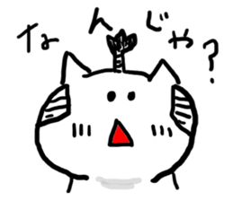 samurai cat sticker sticker #1782409