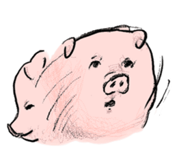Pig simmering sticker #1782523
