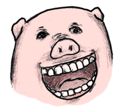 Pig simmering sticker #1782524
