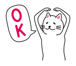 White Cat Challenge sticker #1782935