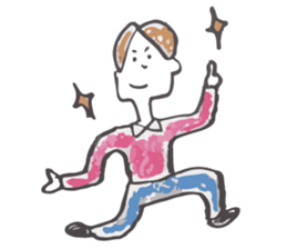 An arm is extended. sticker #1784230