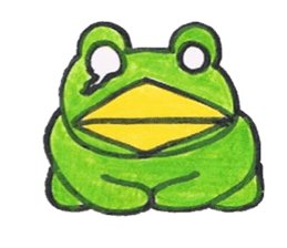 frog place KEROMICHI-AN  Heart sticker #1784530