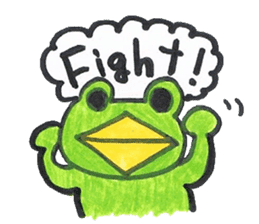 frog place KEROMICHI-AN Heart sticker #1784532