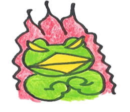frog place KEROMICHI-AN  Heart sticker #1784533