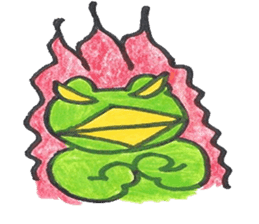 frog place KEROMICHI-AN Heart sticker #1784533